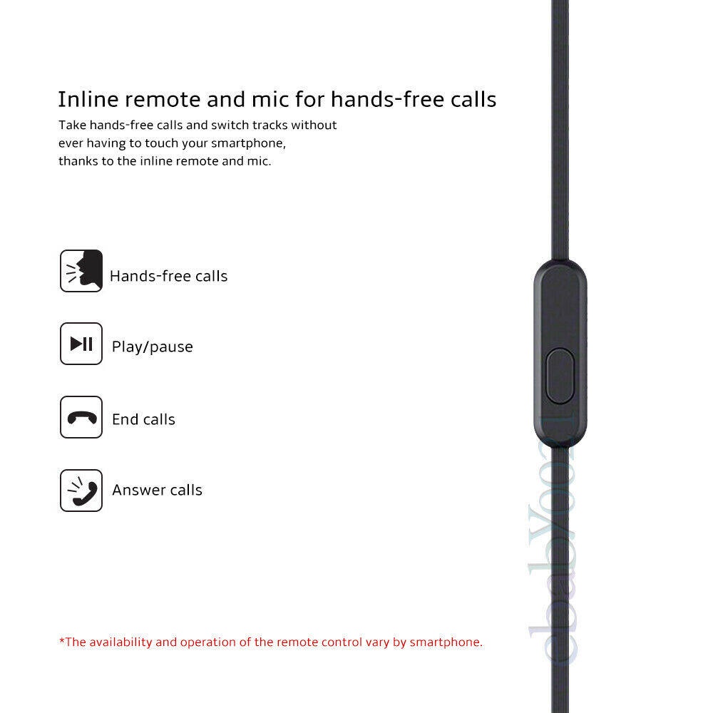 Tai Nghe Nhét Tai Sony MDR-XB75AP Jack 3.5mm Có Micro Âm Thanh Siêu Trầm