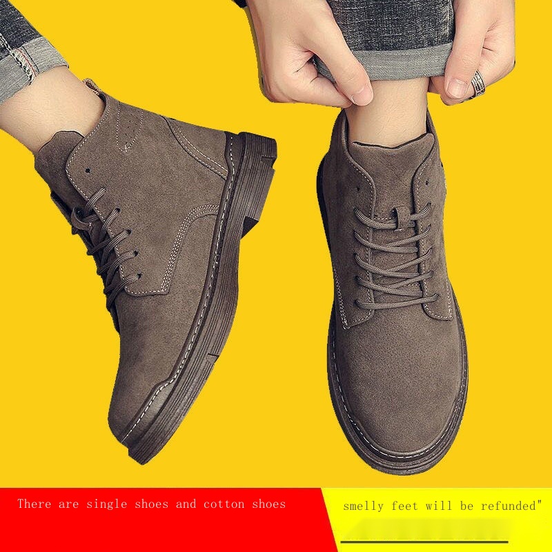 Giày Bốt Martin Chống Trượt Thời Trang Mùa Thu Cho Nam