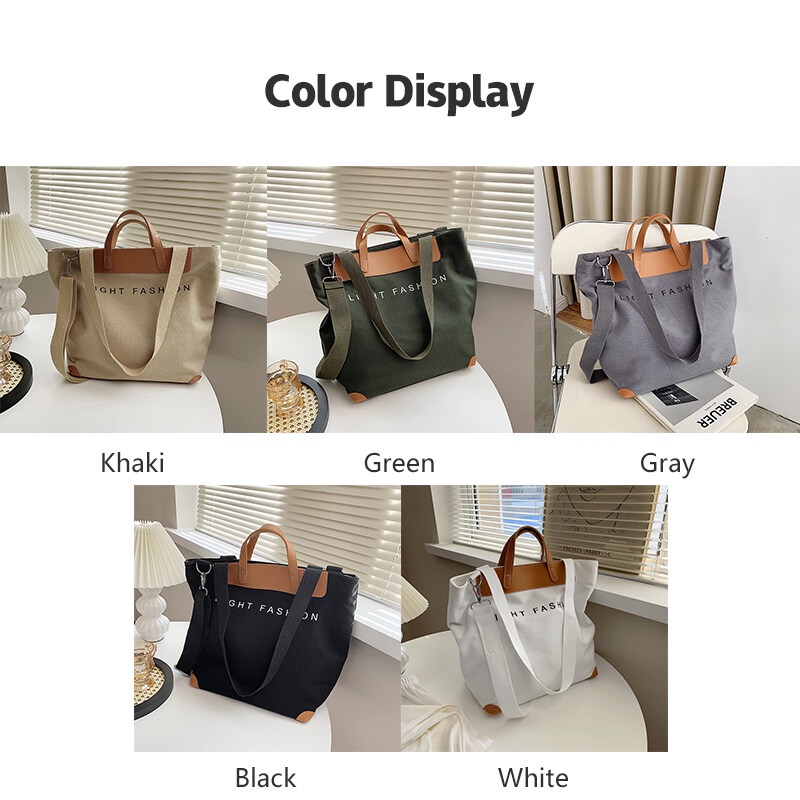 Mischa Túi canvas Đeo Chéo In Chữ Phong Cách retro Thời Trang Cho Nữ