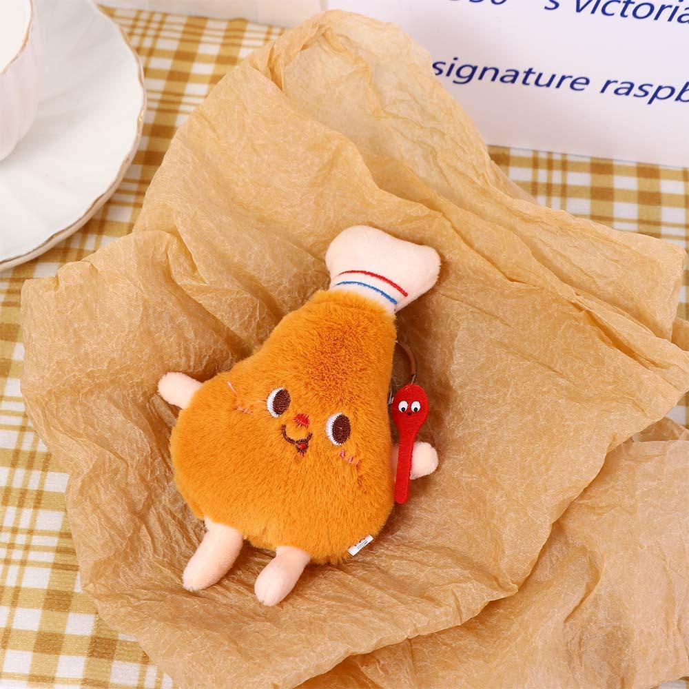 Móc Khóa Hình Bánh Hamburger Nhồi Bông Xinh Xắn