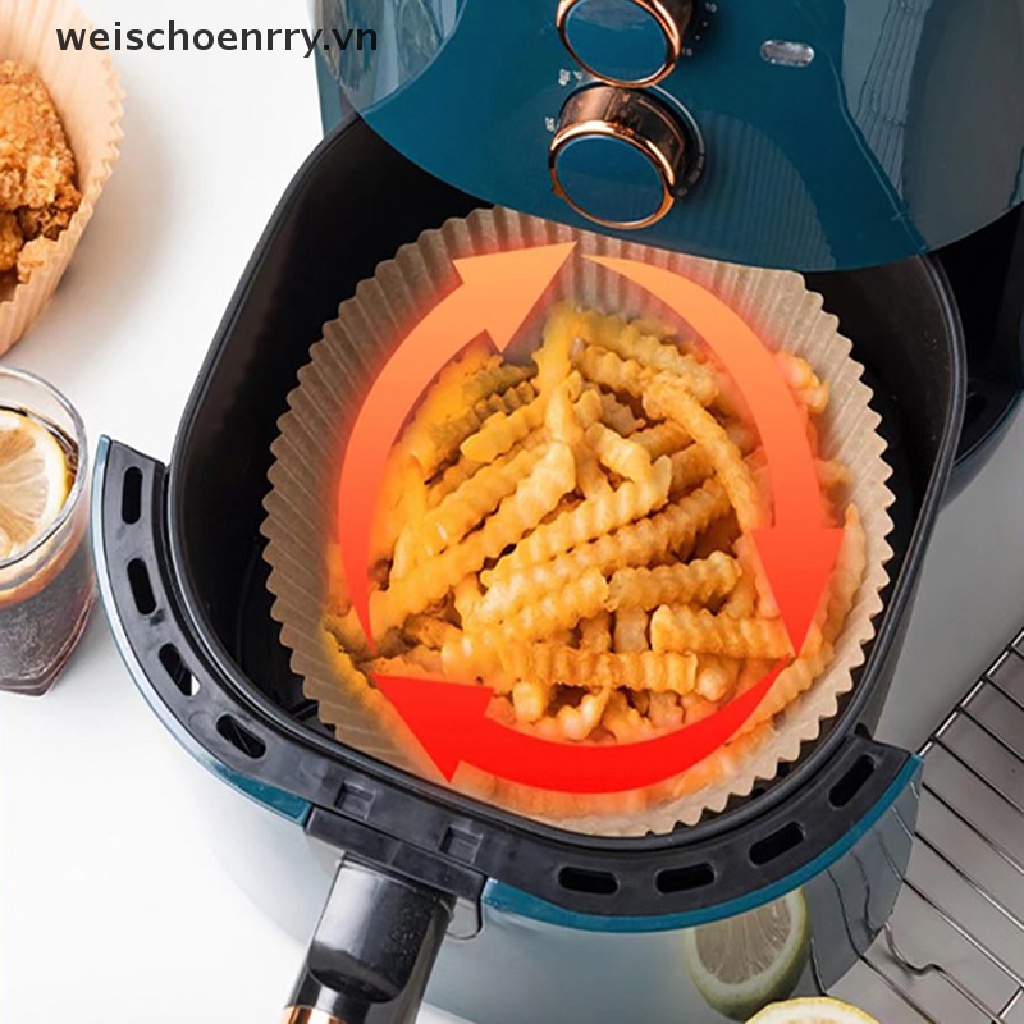 Set 25 / 50 Giấy Lót Nồi Chiên Không Dầu Chống Dính Dùng Một Lần