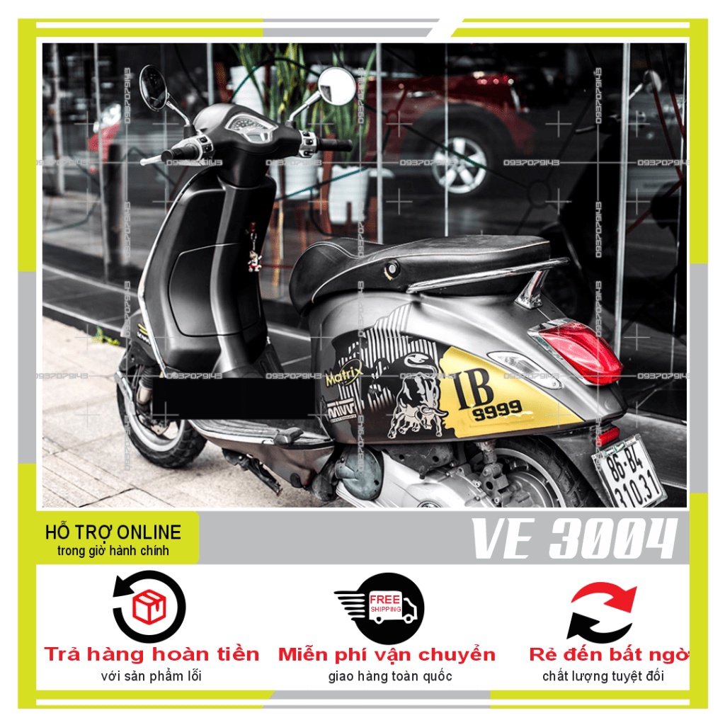 {TPHCM-FREE SHIP] TEM RỜI VESPA LAMBORGHINI