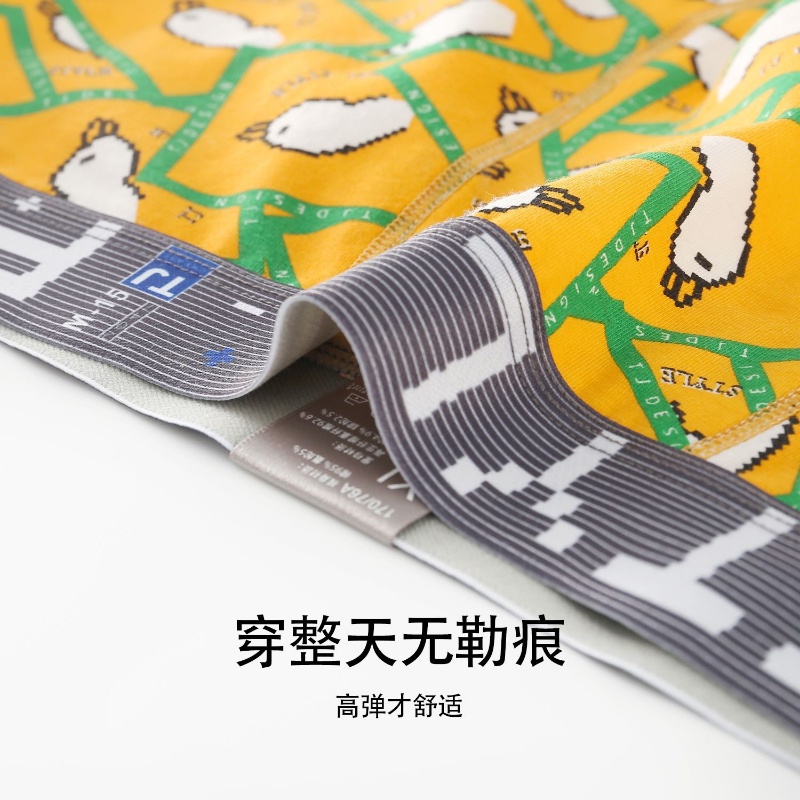 Quần Lót Boxer Cotton In Họa Tiết Thời Trang Cho Nam