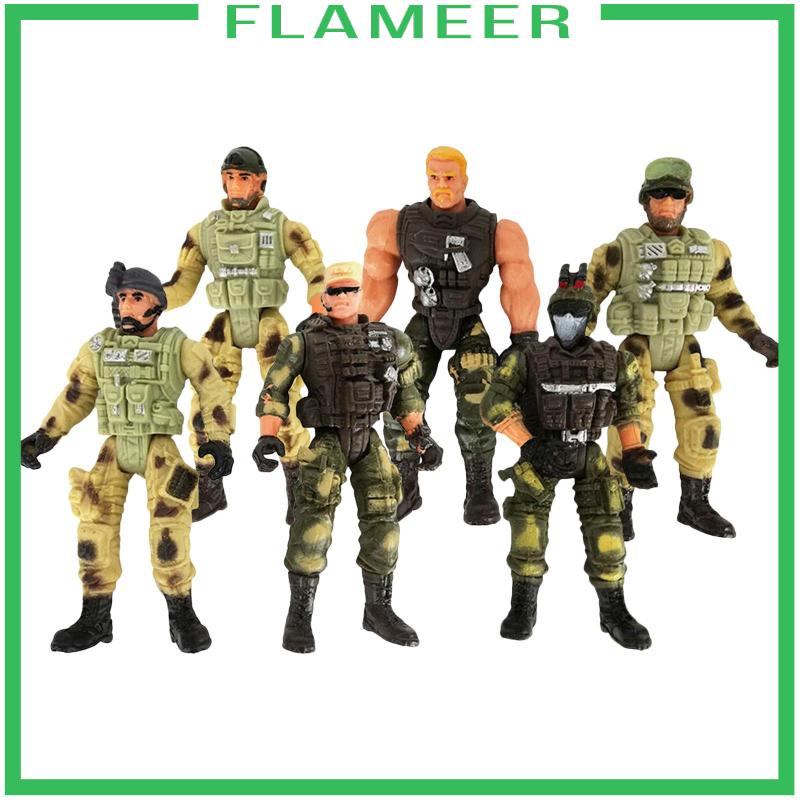 Set 6 Mô Hình Đồ Chơi Người Lính Mỹ 10cm