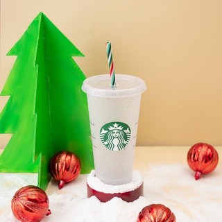 Ly Starbucks Cold Cup 24oz Reusable Holiday FY23