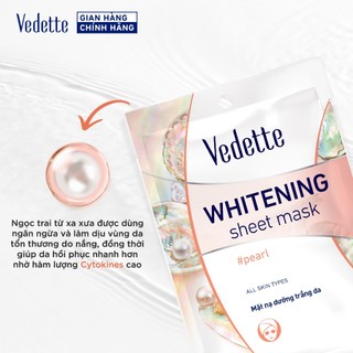 Mặt nạ giấy Vedette Ngọc Trai 22ml