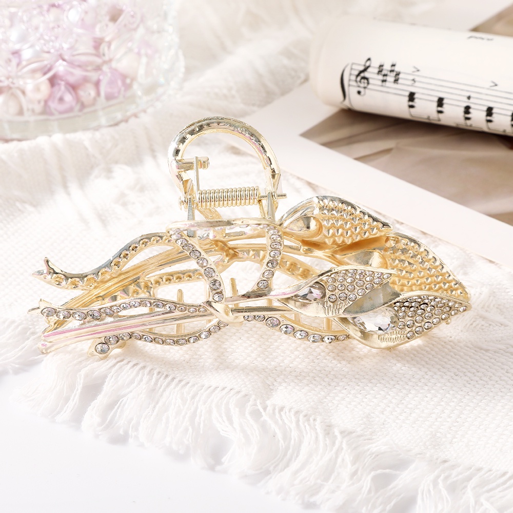 Haimeikang (MớI) Kẹp TóC HìNh Hoa ĐíNh Kim Cương Giả Sang TrọNg