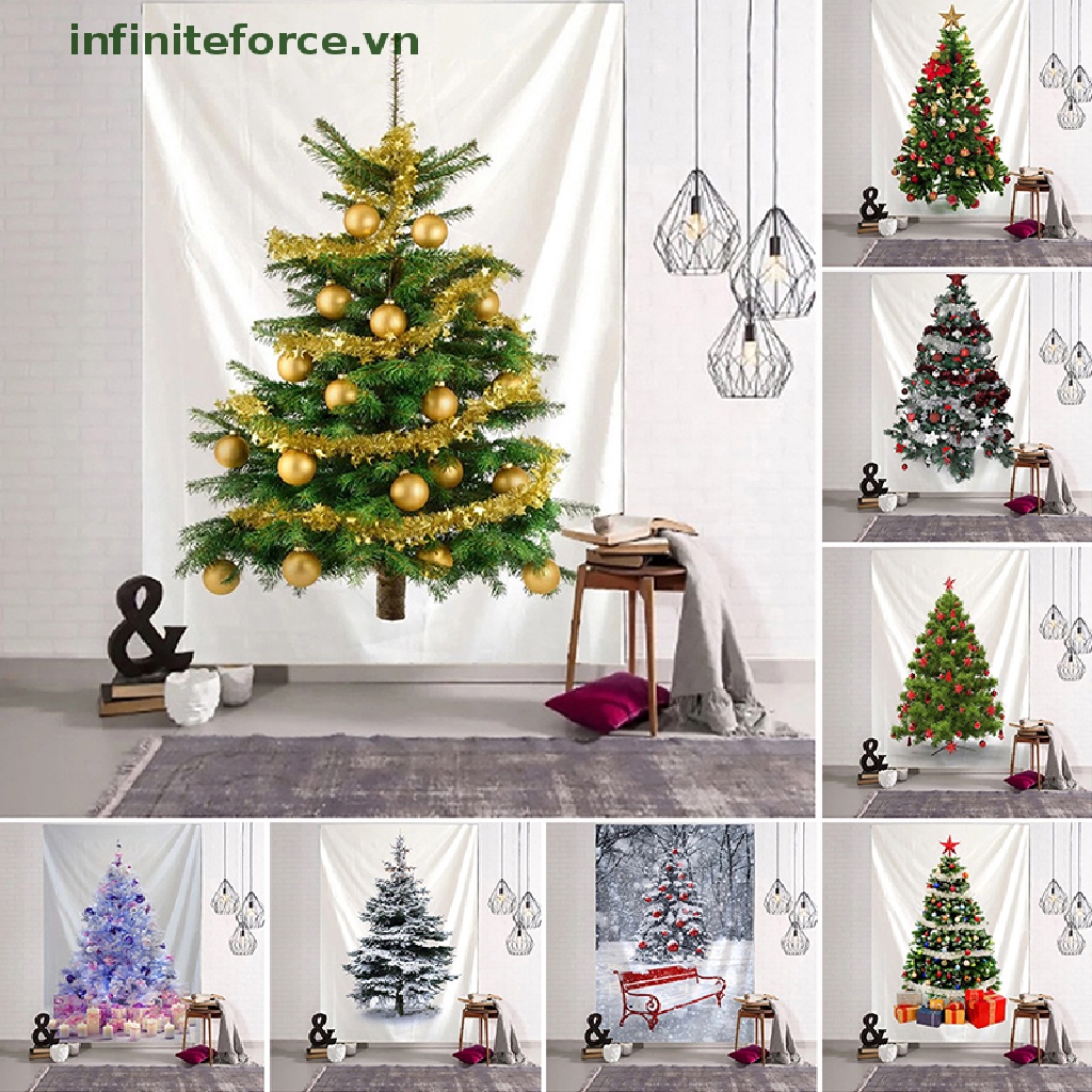 Thảm Treo Tường Trang Trí Chủ Đề Giáng Sinh 100 * 75CM