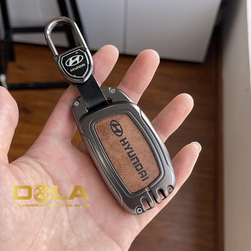 Vỏ ốp khoá xe hơi - Bọc chìa khóa ô tô Hyundai Tucson, i10, Elantra, creta 3~4 nút