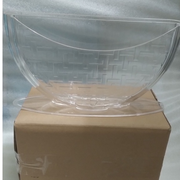 Nhúng bánh tráng 2 ngăn nhựa trong Arylic NBT02 Size 27cm