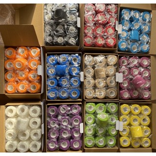 Băng keo thể thao hộp 24 & 30 cuốn cổ chân cổ tay cao su non vải hỗ trợ thi đấu và tập luyện