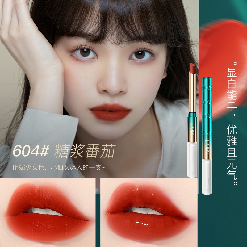 Son Môi Hai Đầu Khóa Màu Sắc Thời Trang Thương Hiệu Lanyi