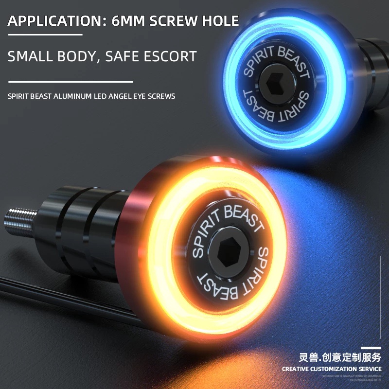 Đèn LED M6 Bằng Hợp Kim Nhiều Màu Sắc Chất Lượng Cao Dành Cho Xe Máy