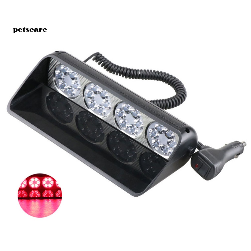 Đèn LED 24 Bóng Siêu Sáng Báo Tín Hiệu Khẩn Cấp Gắn Kính Chắn Gió Xe Hơi