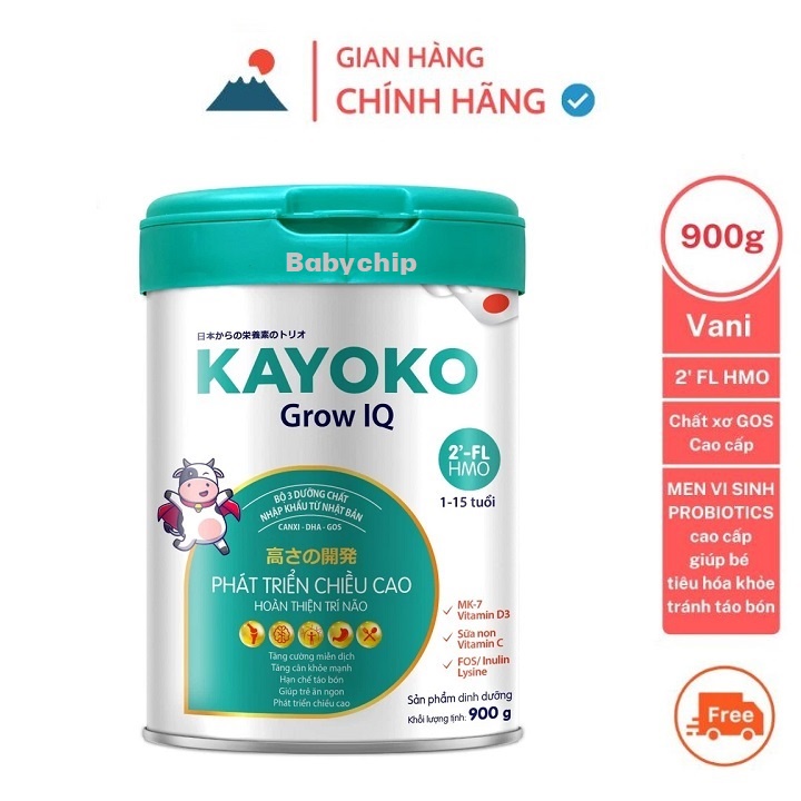 Sữa Nhật Kayoko Grow IQ 900g [Date Mới nhất]