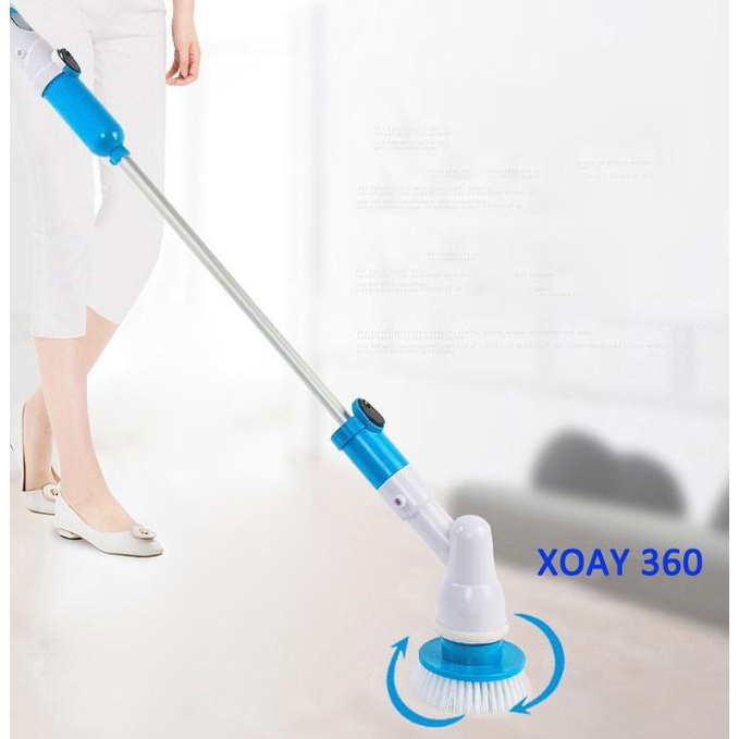 Máy Cọ Nhà Vệ Sinh, Máy Chà Sàn Xoay Chạy Điện, Máy Chà Sàn Không Dây - Bàn Chải Làm Sạch Siêu Mạnh
