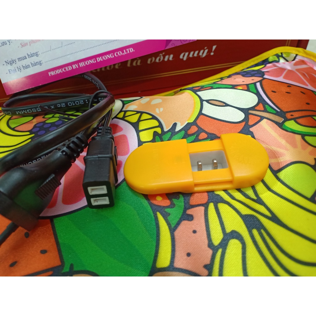 Dây sạc túi chườm cắm điện Hướng Dương, dây nạp thay thế cho túi sưởi điện