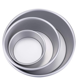 Khuôn Nhôm Tròn Đúc Đế Rời Làm Bánh Nướng Bánh Bông Lan 8inch/6inch/5inch/4inch/2inch
