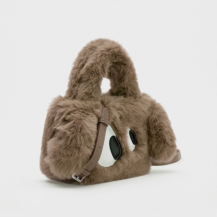 Túi Đeo Chéo Hình Đôi Mắt Hoạt Hình Nhồi Bông Đáng Yêu Dành Cho Nữ