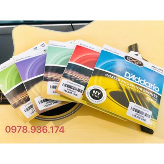 Dây đàn guitar Acoustic D Addario - Guitar bộ gồm 6 dây đàn ghita sắt