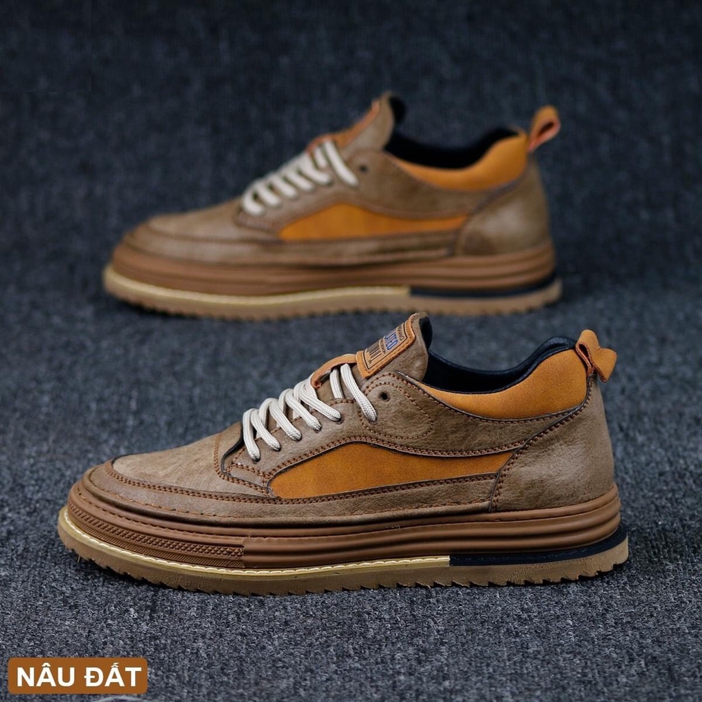 Giày Sneaker Nam da cao cấp tăng chiều cao siêu HOT
