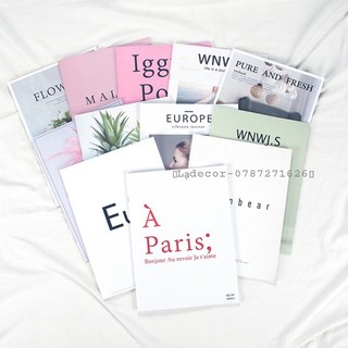Quyển tạp chí 12 trang decor chụp ảnh thời trang,mỹ phẩm...