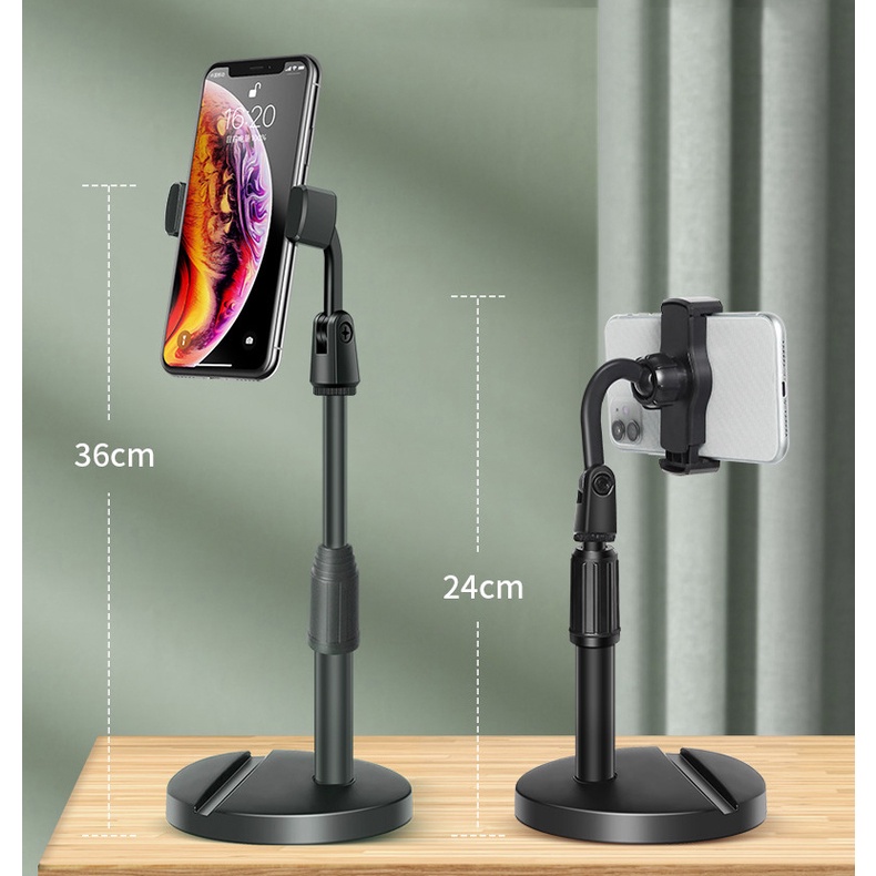 Giá Đỡ Điện Thoại Live Stream Xem Phim Học online Quay 360 Độ TOMSHOP K003