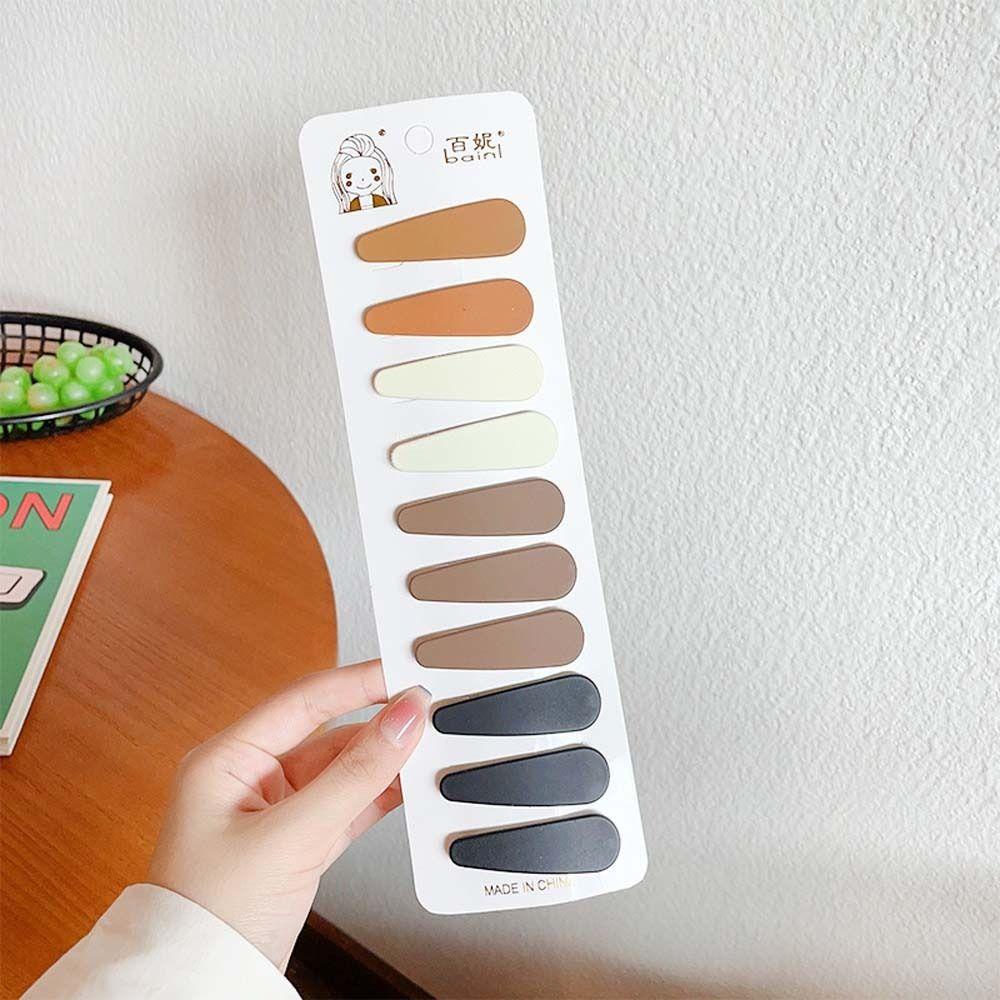 Kẹp Tóc Hình Vuông Màu Trà Sữa Phong Cách Hàn Quốc Dành Cho Bé Gái