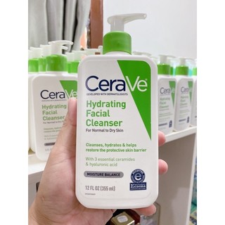 Sữa rửa mặt cho da khô và da thường Cerave Hydrating Facial Cleanserh