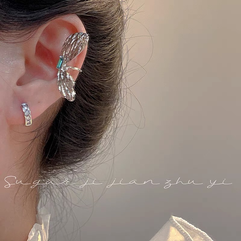 Khuyên Kẹp Vành Tai Không Xỏ Hình Nơ Thời Trang Mùa Hè Cao Cấp