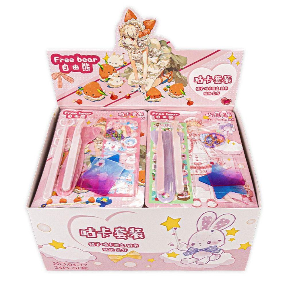 AUGUSTINA Bộ Thẻ Nhãn Dán Trang Trí Sổ Tay / Album Ảnh Goo DIY