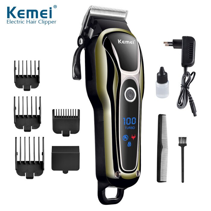 Tông đơ cắt tóc Kemei 1990 Cao Cấp - Pin Lithium 2000mAh