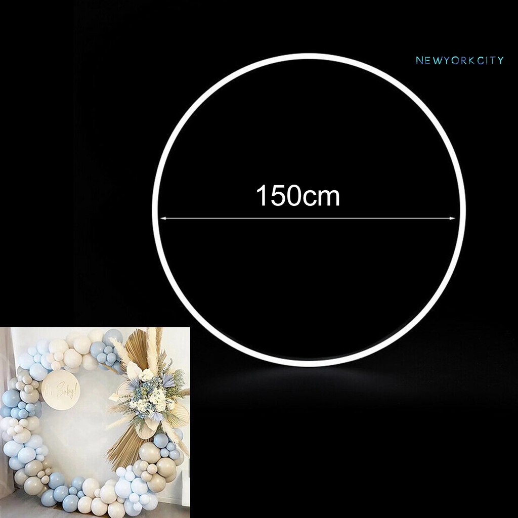 1 Bộ Giá Đỡ Vòng Hoa / Bong Bóng Tròn Bằng PVC Đa Năng Dễ Lắp Ráp