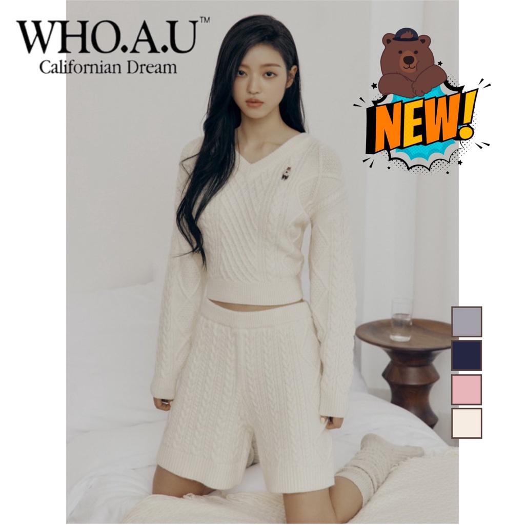 Áo Pull Xoắn Ngắn Cổ Chữ v whkac4v11f