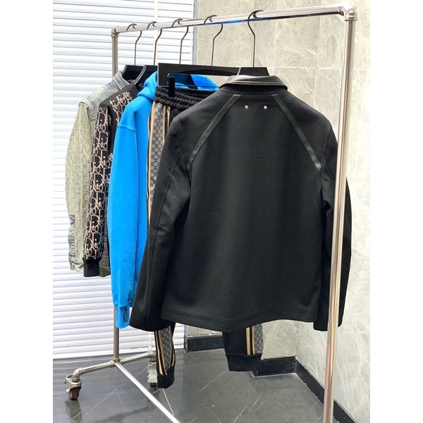 Áo khoác thời trang nam cao cấp phối da thật Berluti 2022