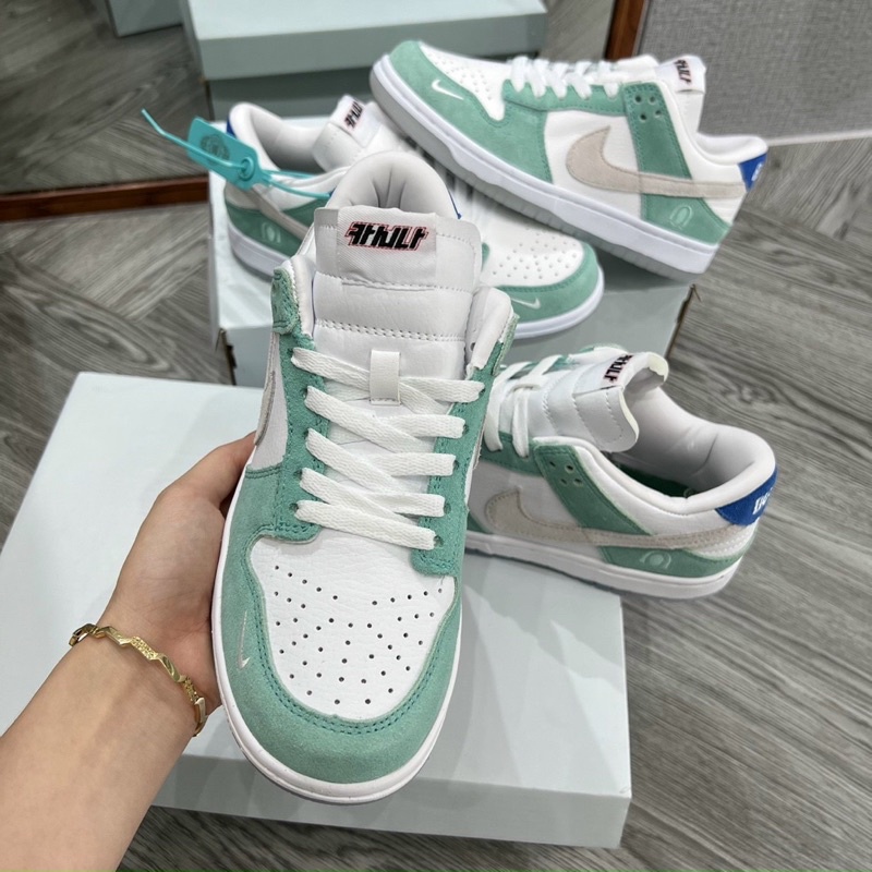 Giày thể thao sneaker Jd sb busan, Jd sb dunk xanh mới bản cao cấp nam nữ ảnh thật