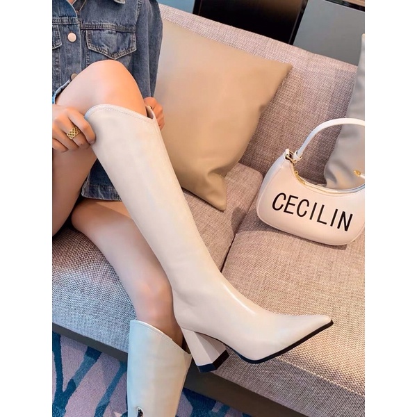 Ảnh Thật BOOT ĐÙI CAO GÓT ULZZANG HOT HIT THỜI TRANG LOẠI 1