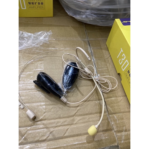 Set mic gạo không dây 2.4g. có củ thu phát dùng cho mọi loa trợ giảng  âm ly loa kéo