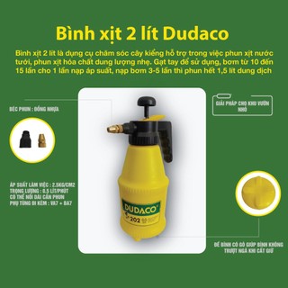Bình xịt tưới cây 2 Lít ( Hàng loại 1 ) ĐU01