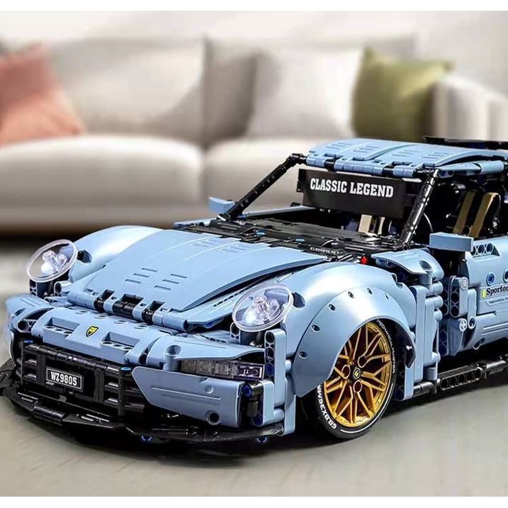 Porche 911 Bản Bóng Đêm 9806 Bản Khói Xanh 9805 Immaster Mô Hình Xe Technic Tỷ Lệ 1:10 Đồ Chơi Lắp Ráp 2258 Pcs