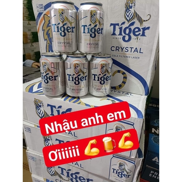 Tiger bạc lon lùn ( thùng 24 lon )