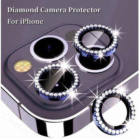 Ốp bảo vệ camera Kính Cường Lực Có Vòng Kim Loại Sang Trọng bảo vệ camera Cho iPhone 11 12 13 14 Pro Max Plus Mini