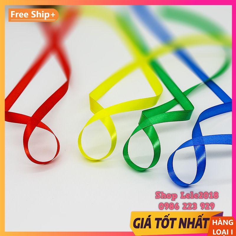 Ruy băng luạ satin loại đẹp ❤️ size 1cm ❤️ cuộn 22m