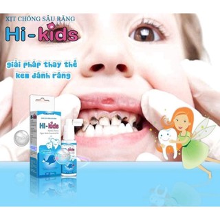 Xịt răng miệng chống sâu răng, viêm nướu làm sạch ngăn ngừa sâu răng Hi kid