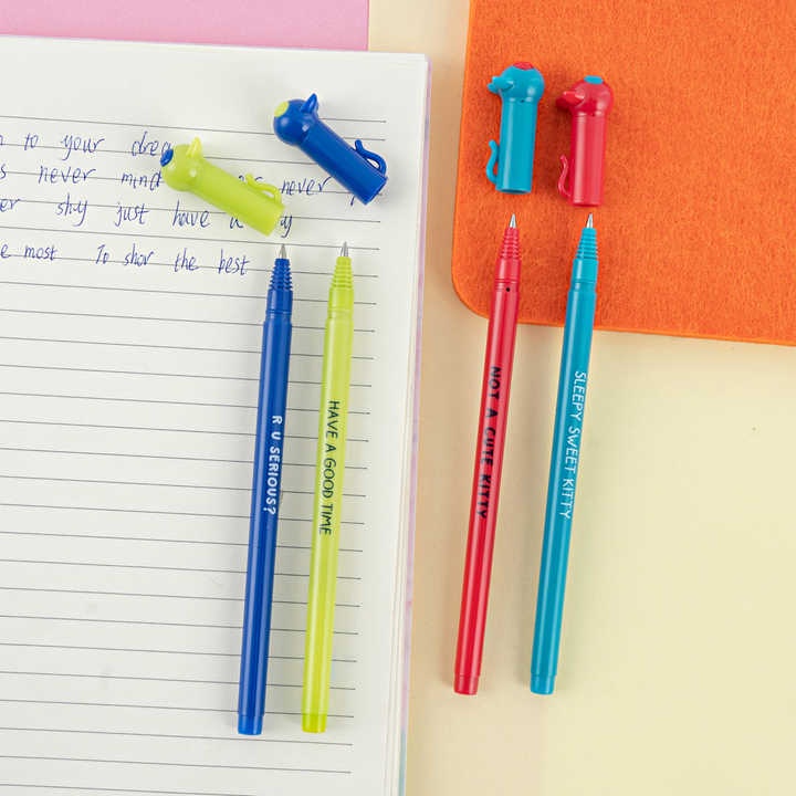 [Chọn màu] Bút gel nước M&amp;G AGPB5073 mực xanh nét 0.5mm / Bút 5073 So Many Cats hình cute