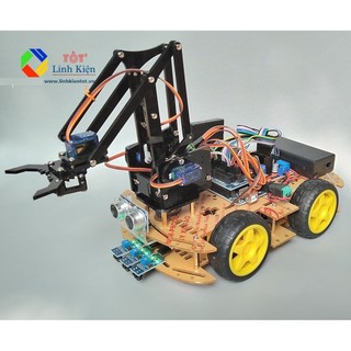 Bộ khung xe robot 4 bánh