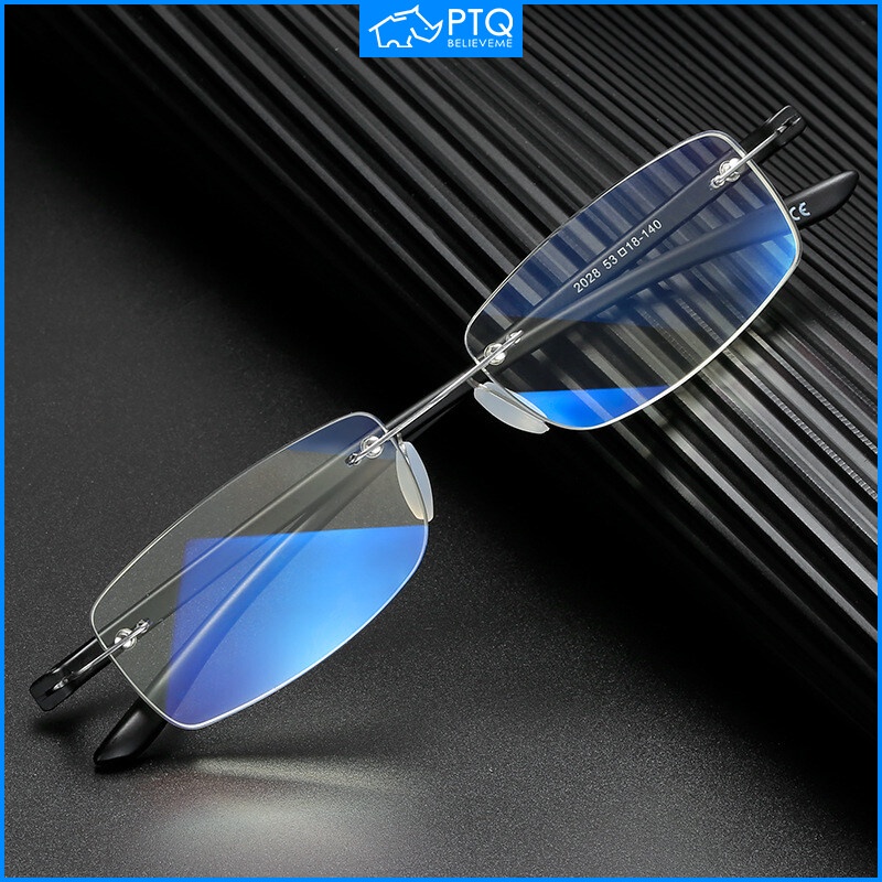 Kính Đọc Sách TR90 Không Gọng Chống Bức Xạ Thời Trang Cho Nữ