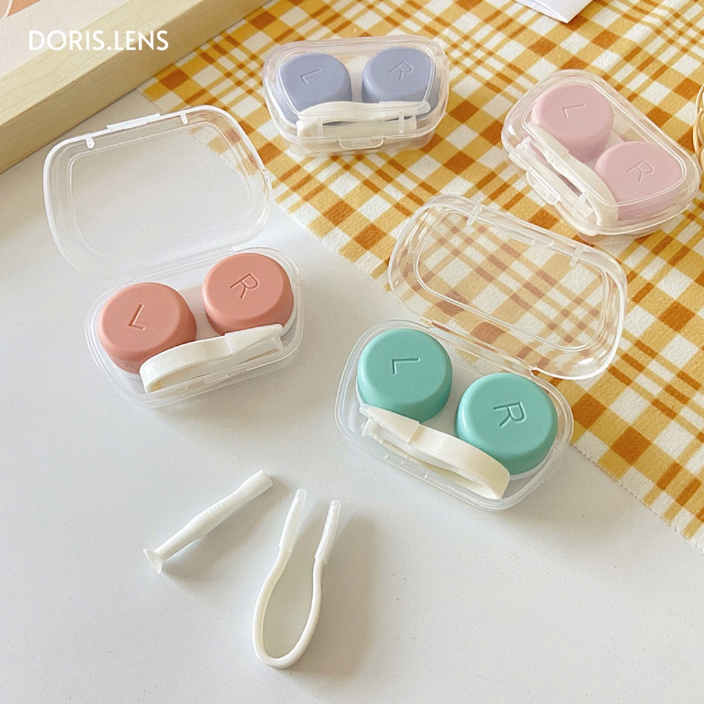 Khay Gương Đựng Lens Và Dụng Cụ Đeo Lens Pastel MINI DORIS.LENS
