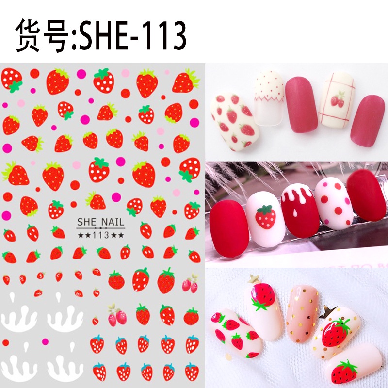 Decal dán móng nhiều mẫu đẹp - Sticker trang trí móng tay Clovershop68