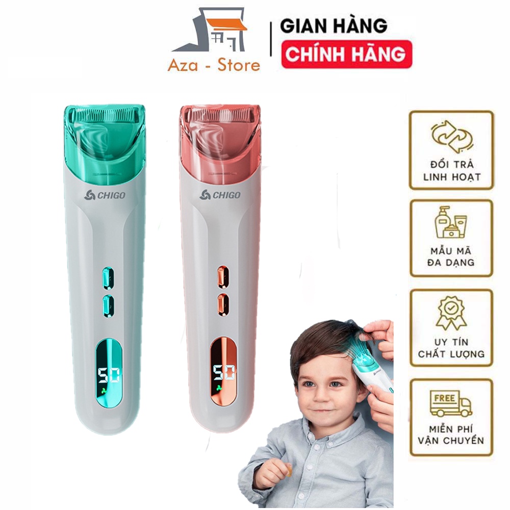 Tông Đơ Cắt Tóc Có Đầu Hút Tóc Cho Bé Cao Cấp Chigo Tăng Đơ Cắt Tóc Không Dây Vận Hành Êm Ái Chống Nước Tiện Lợi An Toàn